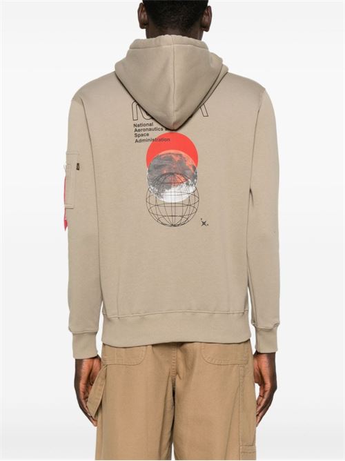 Felpa uomo con cappuccio Alpha Industries | 146339AI679